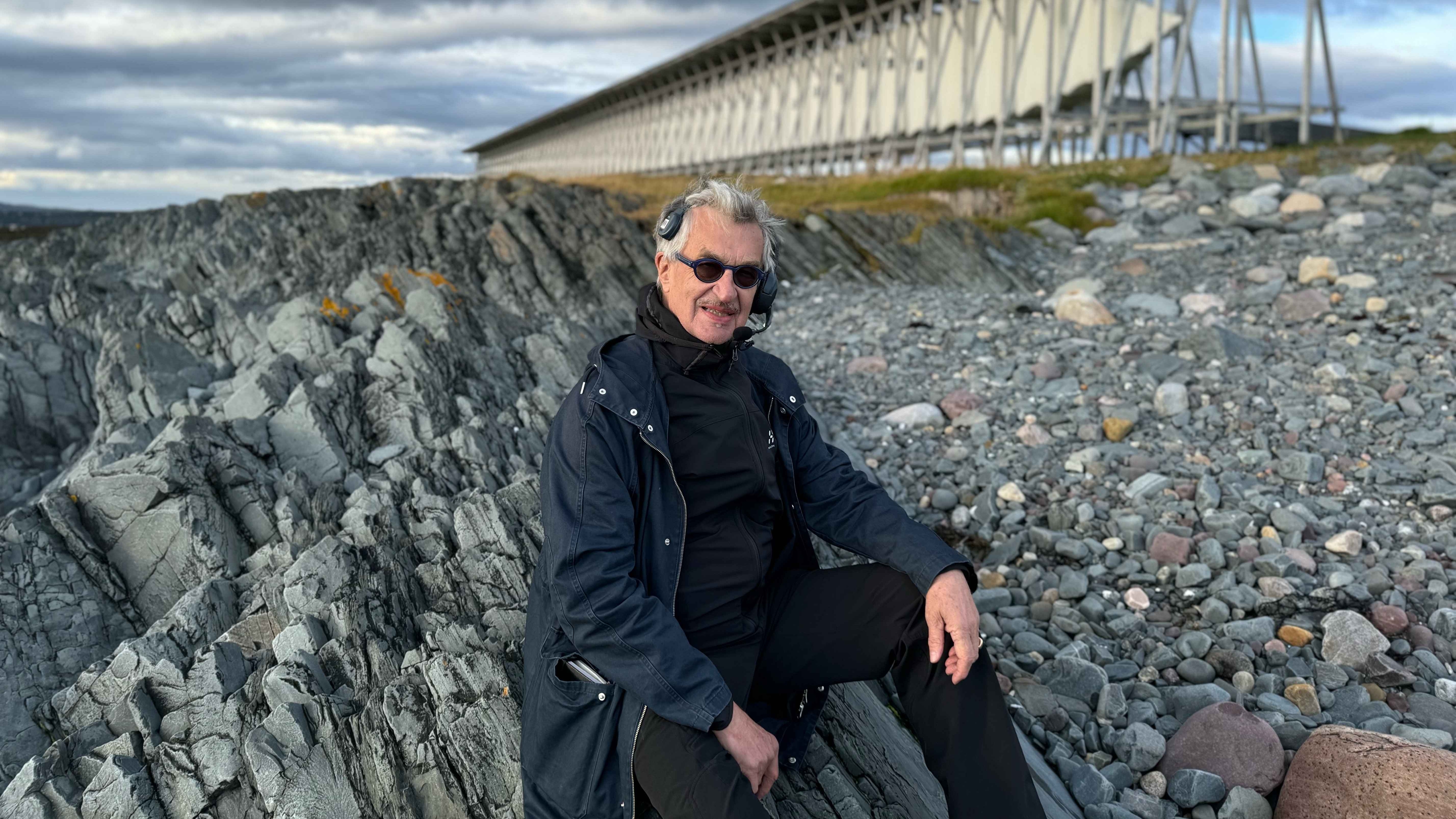 Wim Wenders beim Drehstart zur Doku über  Peter Zumthor