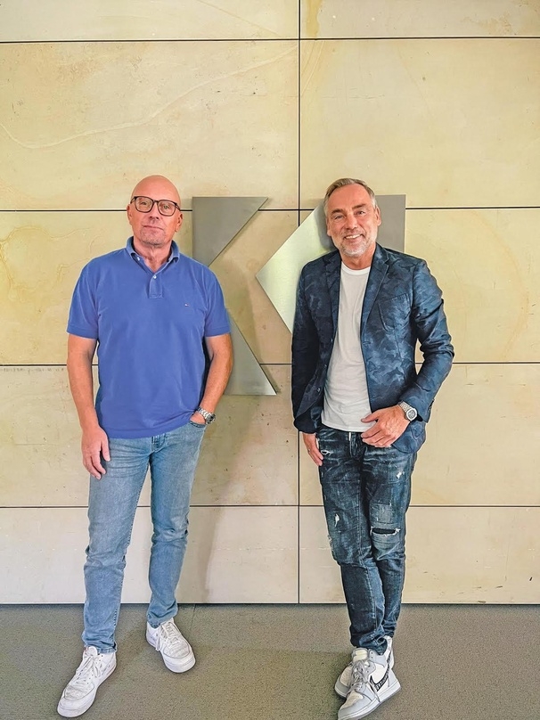 Richten mit Kontor New Media beim Reeperbahn Festival wieder ihren Digitaltag aus: die Geschäftsführer Michael Pohl (links) und Jens Thele.