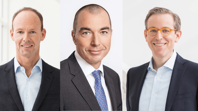 Der neue Vorstand der RTL Group: CEO Thomas Rabe, COO Elmar Hegge, CFO Björn Bauer (v.l.)