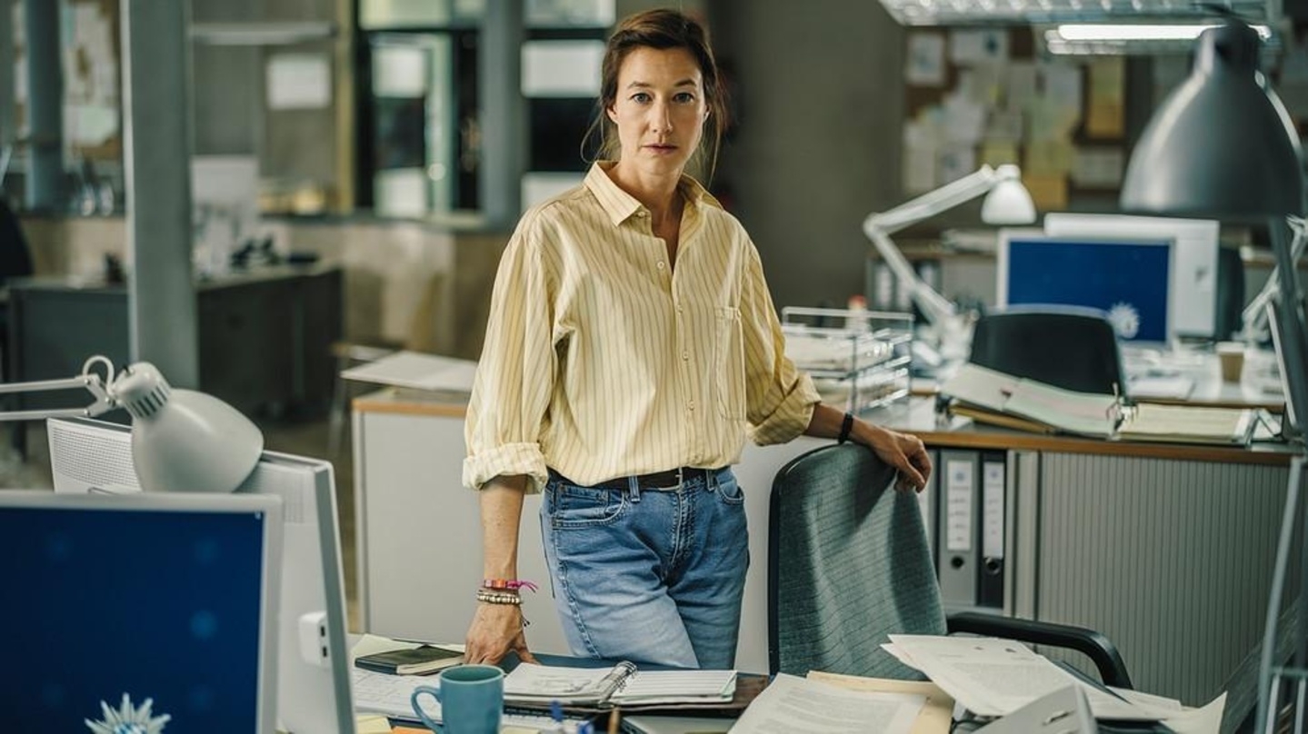 Johanna Wokalek am Set des "Polizeiruf 110: Little Boxes"