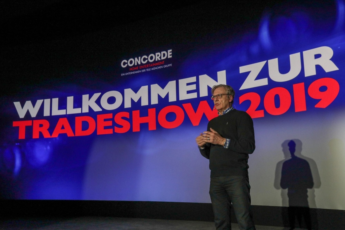 Concorde-Home-Entertainment-Geschäftsführer Michael Ivert bei der Präsentation im Münchner Arri-Kino
