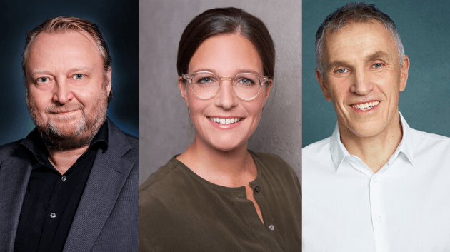 Neu in der Geschäftsführung der GIK: Heiko Hager (G+J), Julia Wehrle (Axel Springer), Andreas Schilling (Bauer) (v.l.)