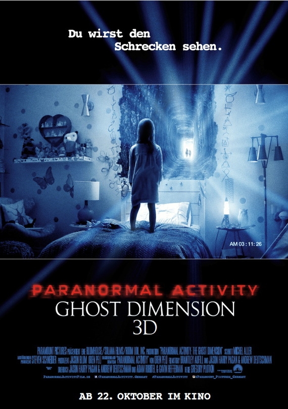 Umsatzstärkster Titel des Wochenendes in Österreich: "Paranormal Activity: Ghost Dimension"