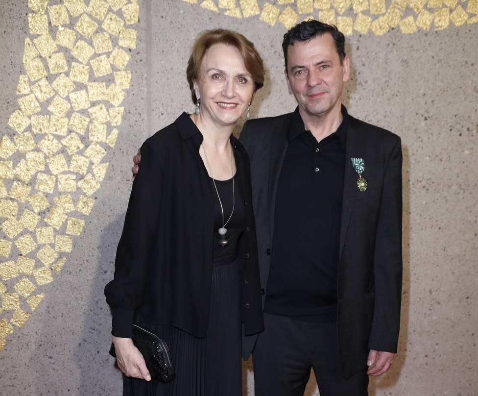 Christian Petzold mit der französischen Botschafterin Anne-Marie Descotes 