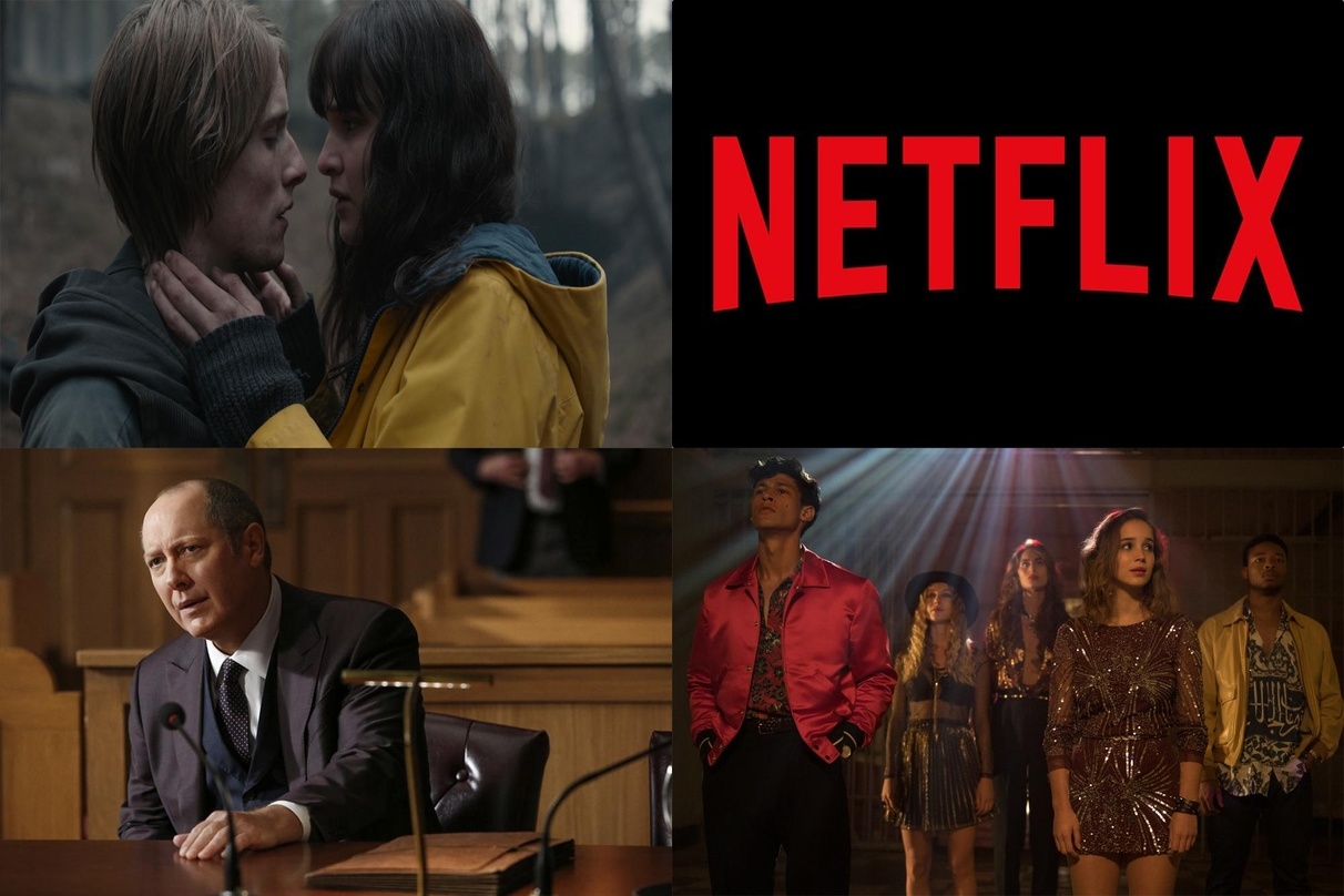 Erfolge auf Netflix: "Dark" (l.o.), "The Blacklist" (l.u.) und "Warrior Nun" (r.u.)