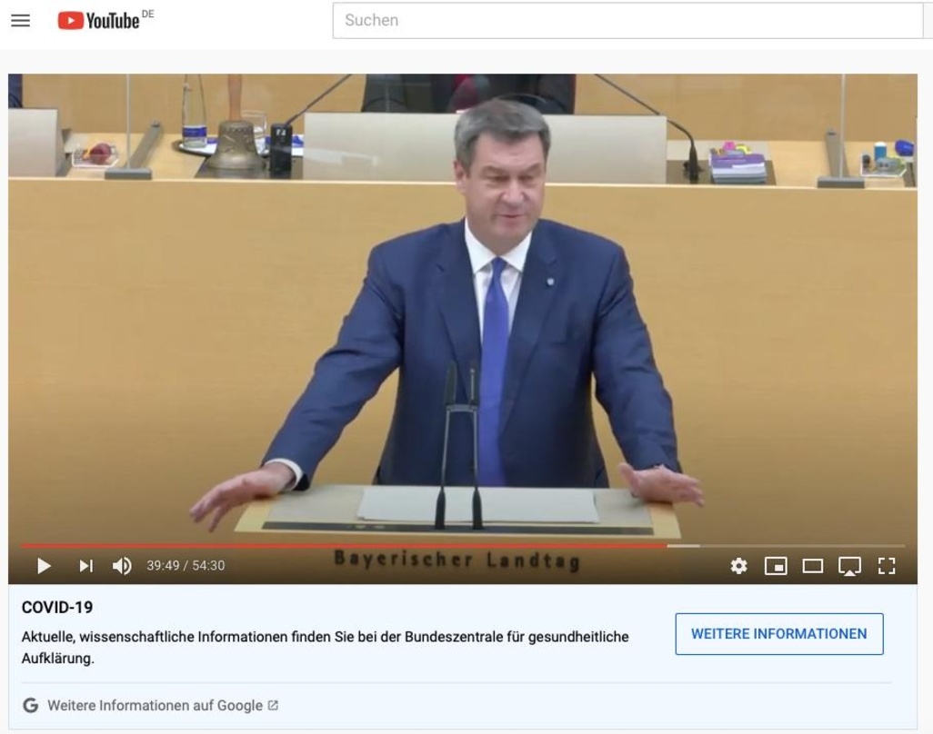 Will eine echte Perspektive für Kunst und Kultur: Bayerns Ministerpräsident Markus Söder