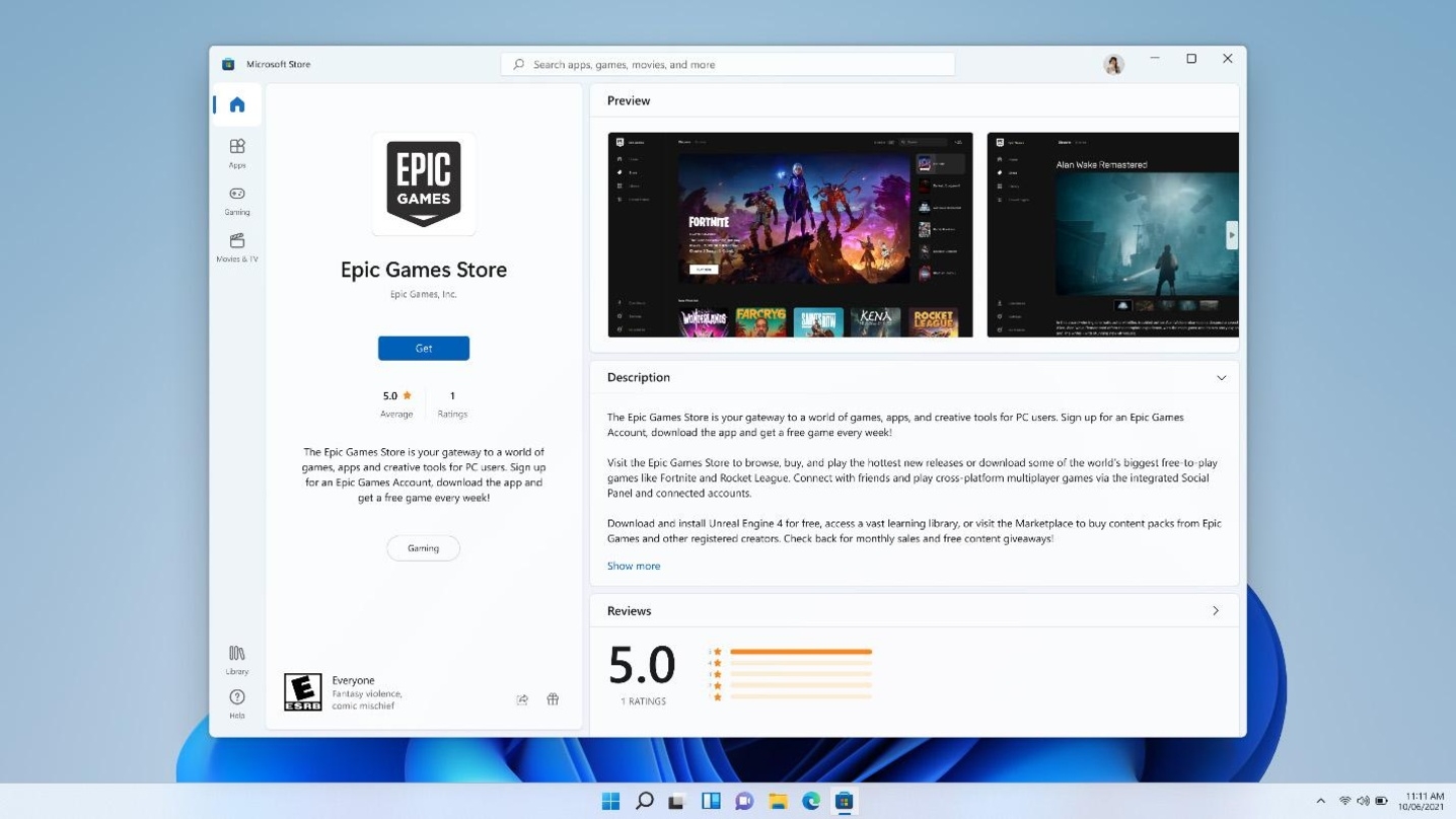Der Epic Games Store kann bald auch über den Microsoft Store geladen werden