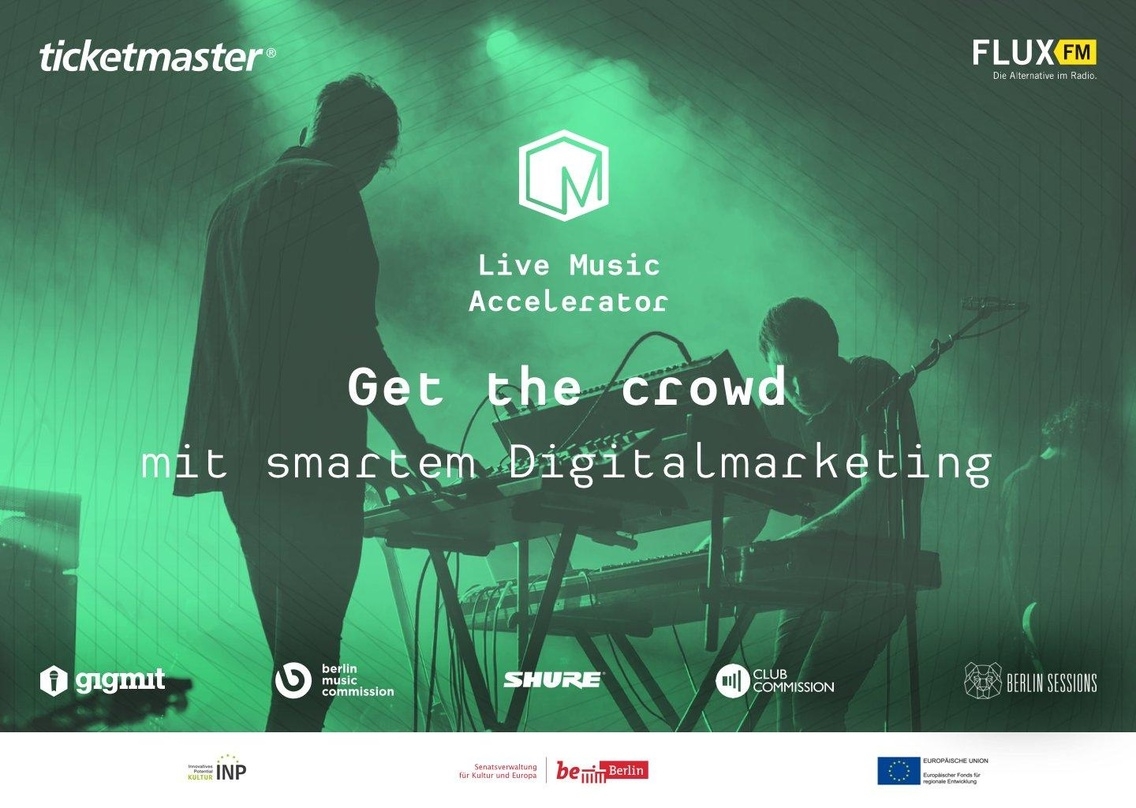 Ambitionierte Initiative: der Live Music Accelerator - hier das "Key Visual" des Förderprojekts
