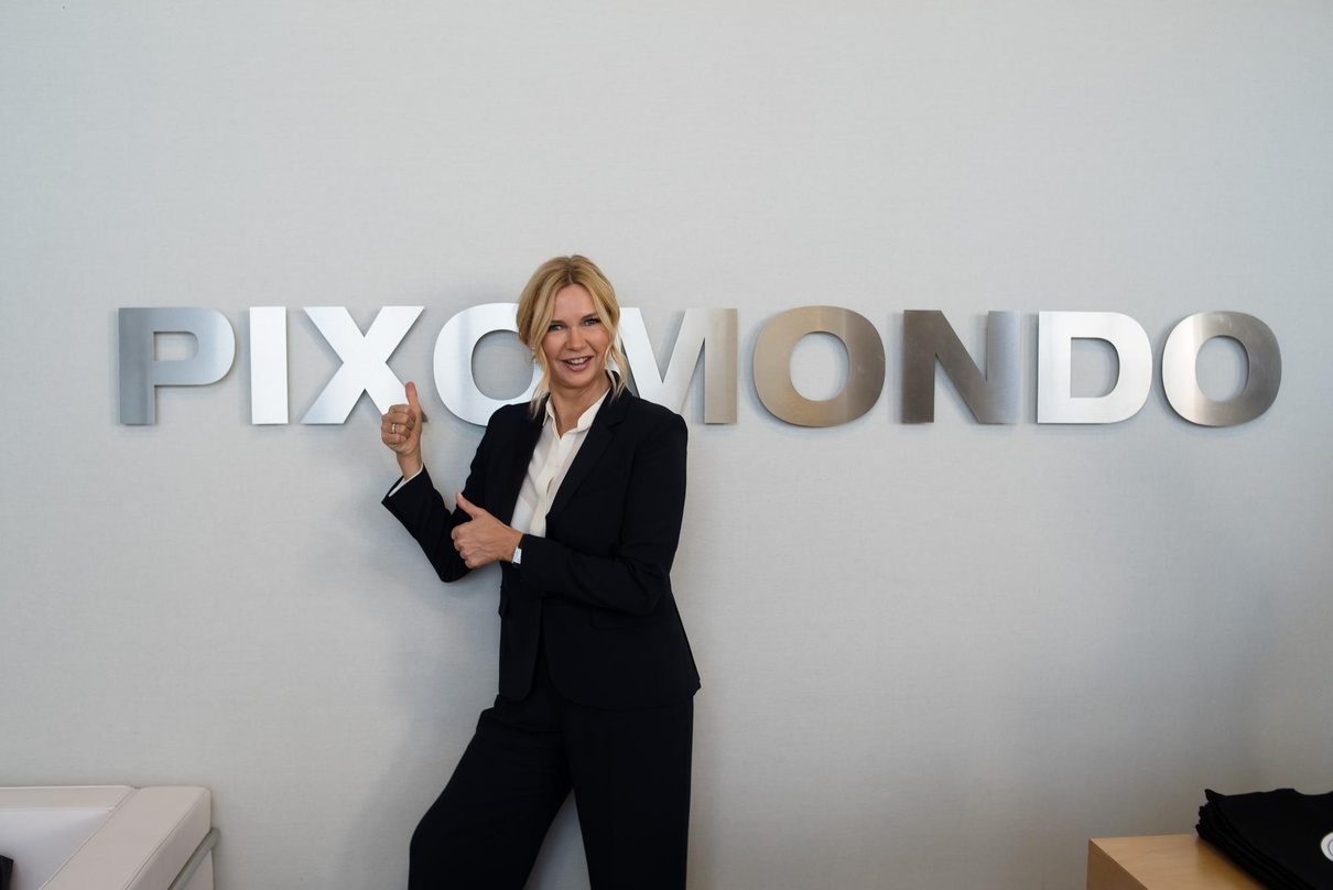 Veronica Ferres zu Besuch bei Pixomondo in Los Angeles