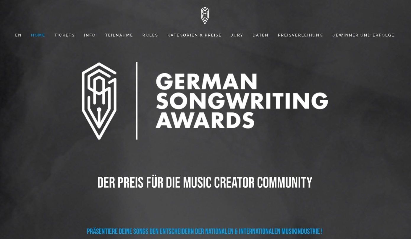 Kann ein "echtes Karrieresprungbrett" sein: die German Songwriting Awards