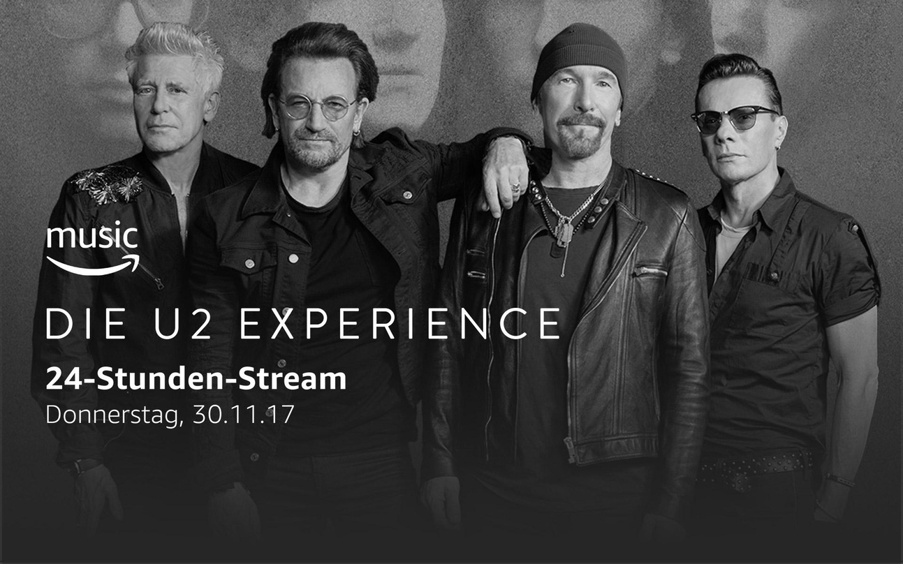 Gehen am 30. November und somit 24 Stunden vor der Veröffentlichung ihres Albums "Songs Of Experience" bei Amazon auf Dauerwerbesendung: U2