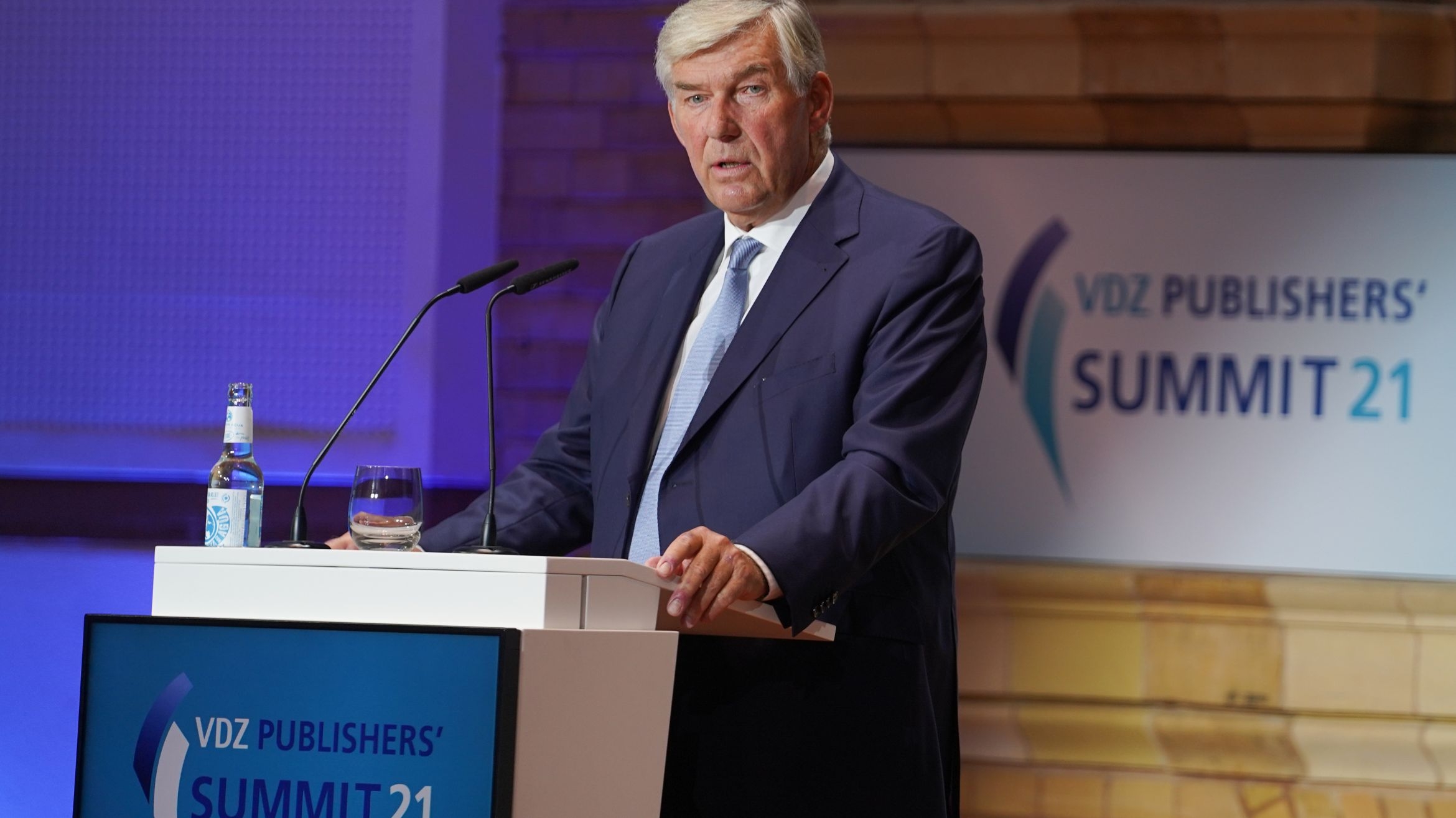 VDZ-Präsident Rudolf Thiemann beim Publisher's Summit 2021 – 