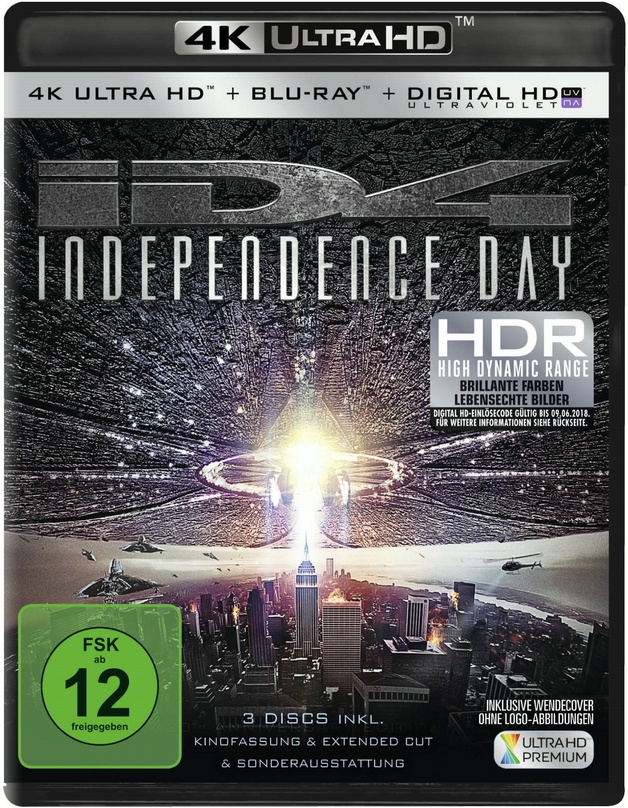 Auch als Ultra-HD Blu-ray erhältlich: die Extended Version von "Independence Day"