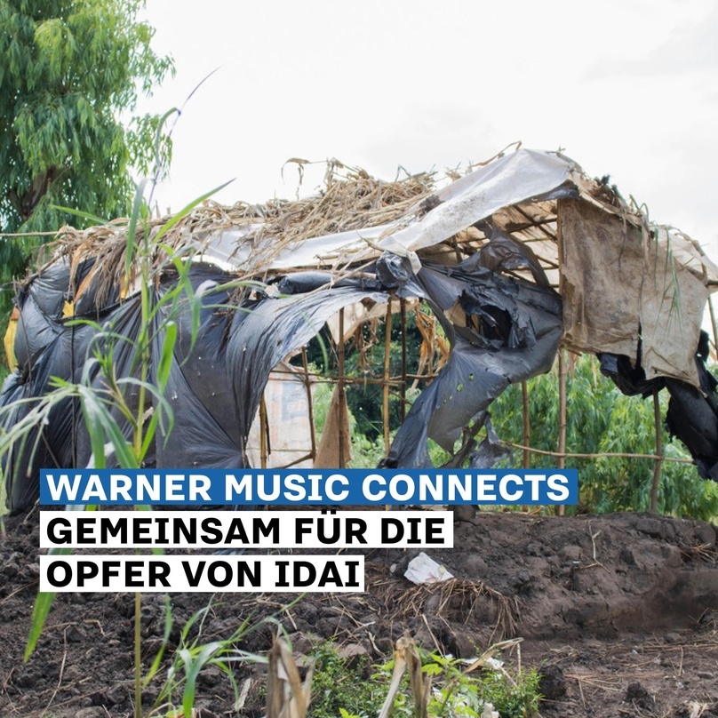 "Warner Music Connects - gemeinsam für die Opfer von Idai": Warner Music wirbt via Musik Bewegt um Spenden für den Nothilfeeinsatz der Organisation Oxfam