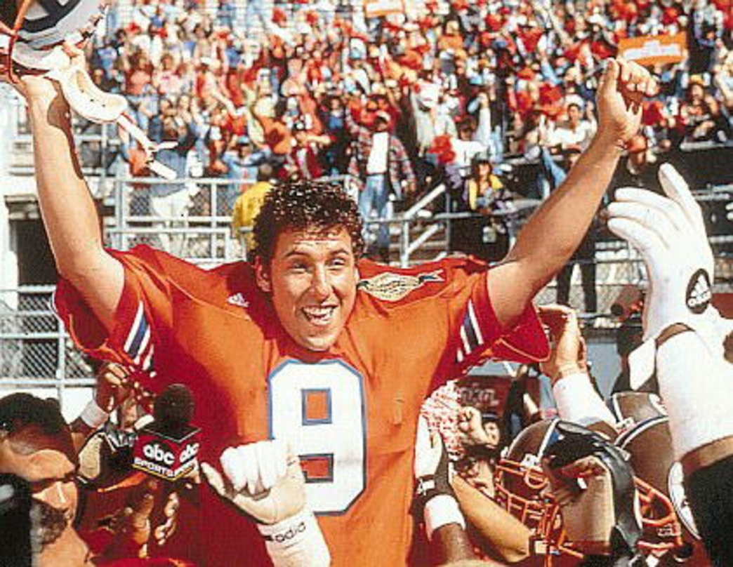 Ein erfahrener Footballer: Adam Sandler