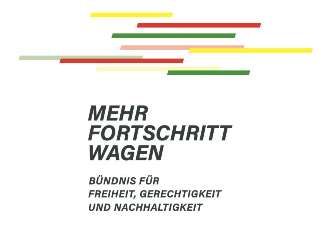 Enthält auch Eckpunkte zur Kultur- und Medienpolitik sowie zum Urheberrecht: der von SPD, Grünen und FDP ausgehandelte Koalitionsvertrag unter dem Motto "Mehr Fortschritt wagen"