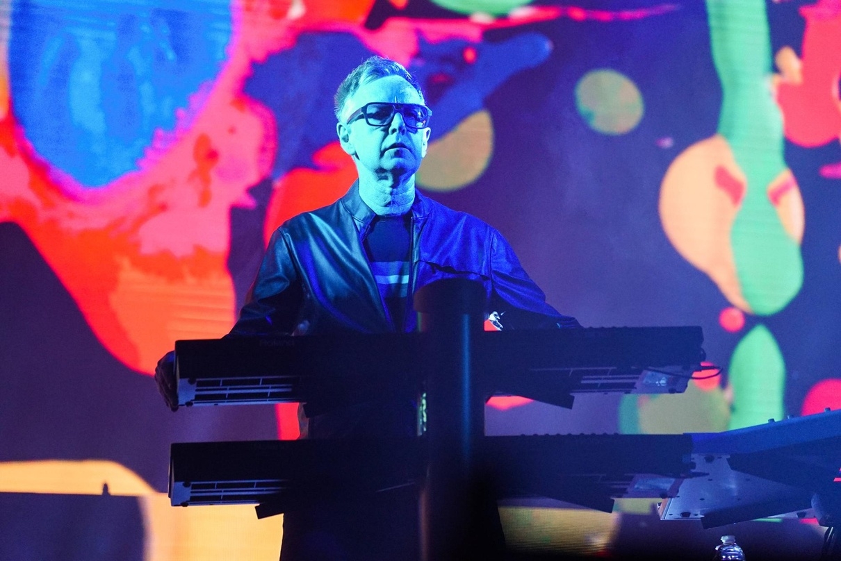 Verstorben: Andy Fletcher von Depeche Mode, hier bei einem Auftritt der "Global Spirit Tour" im Honda Center in Anaheim am 22. Mai 2018