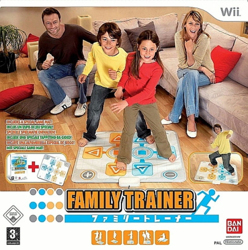 Inklusive Controller-Matte: "Family Trainer"