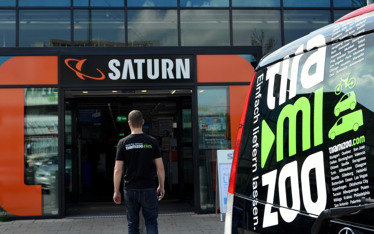 In Kooperation mit tiramizoo können Media-Markt- und Saturn-Kunden künftig ihre online bestellten Produkte binnen weniger Stunden erhalten