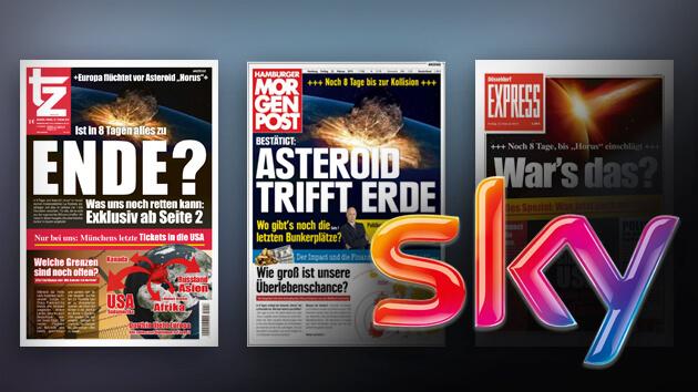 Sky-Kampagne zur neuen Serie "8 Tage" in mehreren DuMont-Tageszeitungen