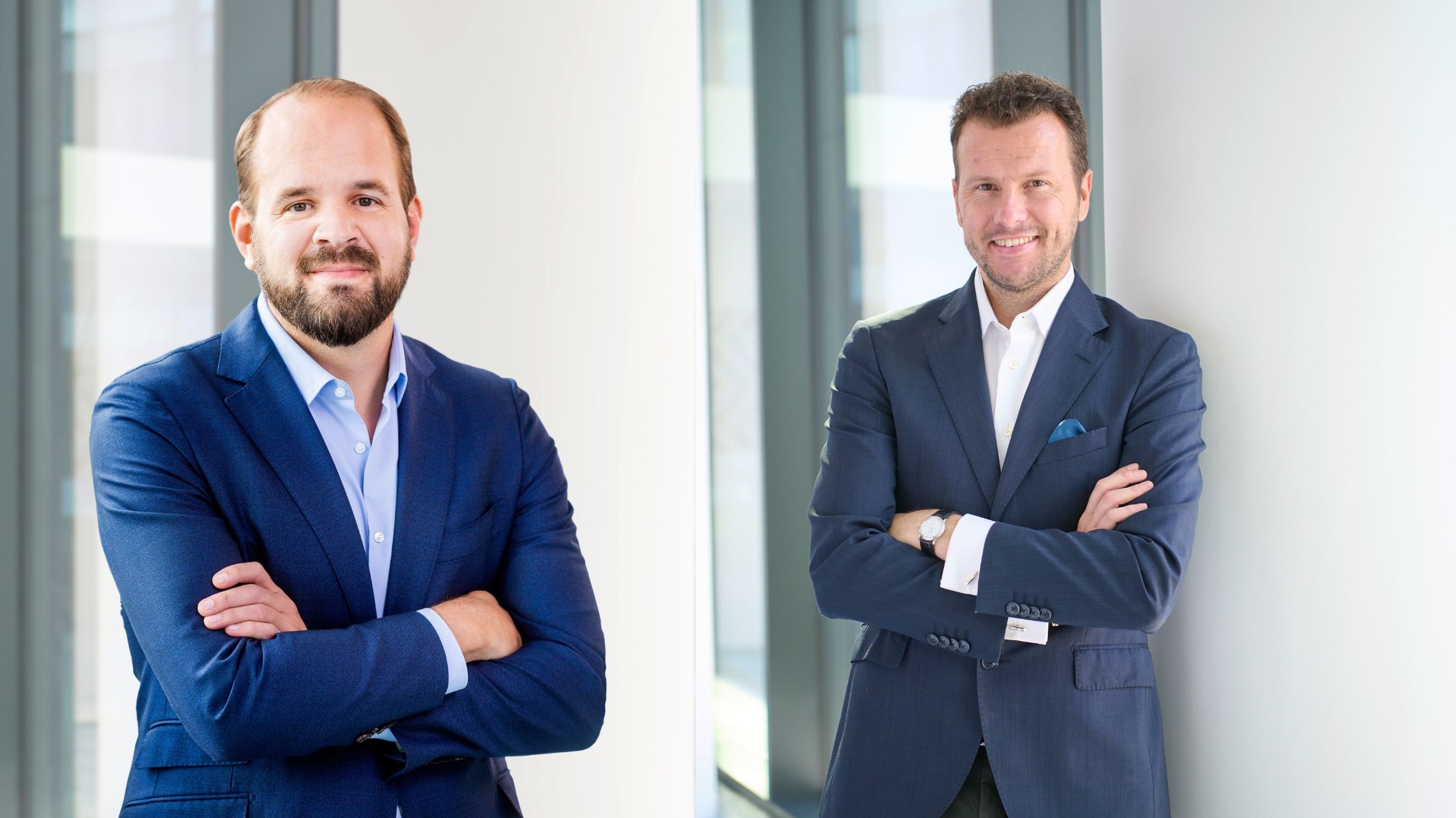 Marketingmanager Christian Göbel von Aldi Süd und Gianfranco Brunetti von Aldi Nord –  