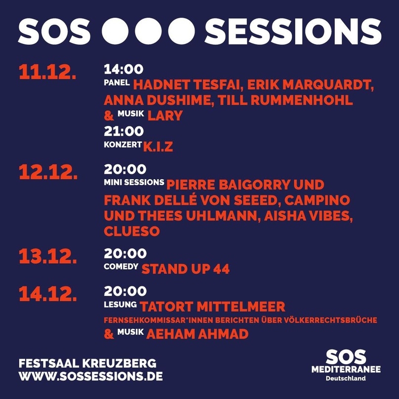 Finden zum zweiten Mal statt: die SOS Sessions