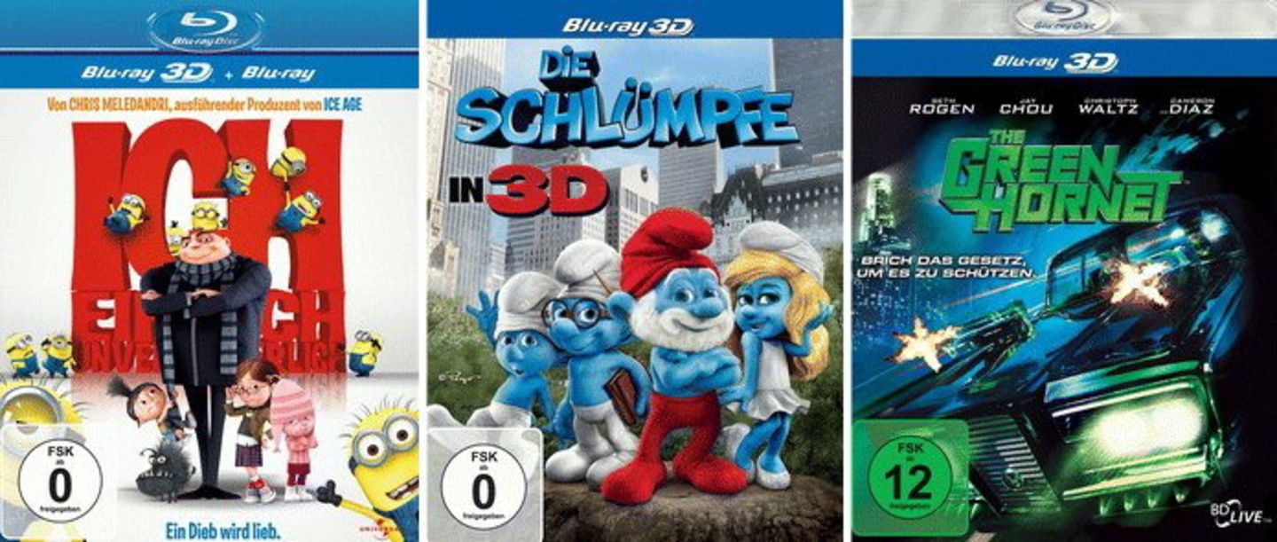 Haben bereits die 13-Euro-Marke unterschritten: 3D-Blu-rays von hochkarätigen Major-Katalogtiteln