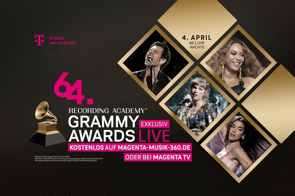 Zeigt die Grammy in Deutschland als exklusiver Partner: Telekom