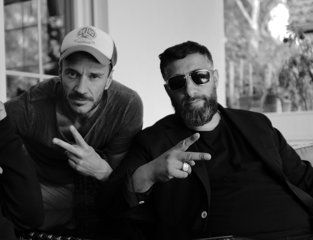 Christoph Gampl und Kida Khodr Ramadan am Set von "Man From Beirut"