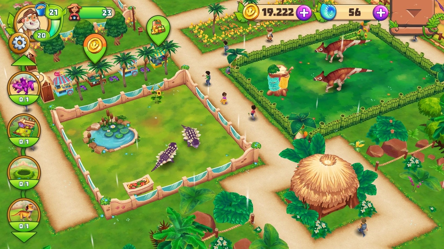 Ab heute ist "Dinosaur Park: Primeval Zoo" im PlayStore verfügbar.