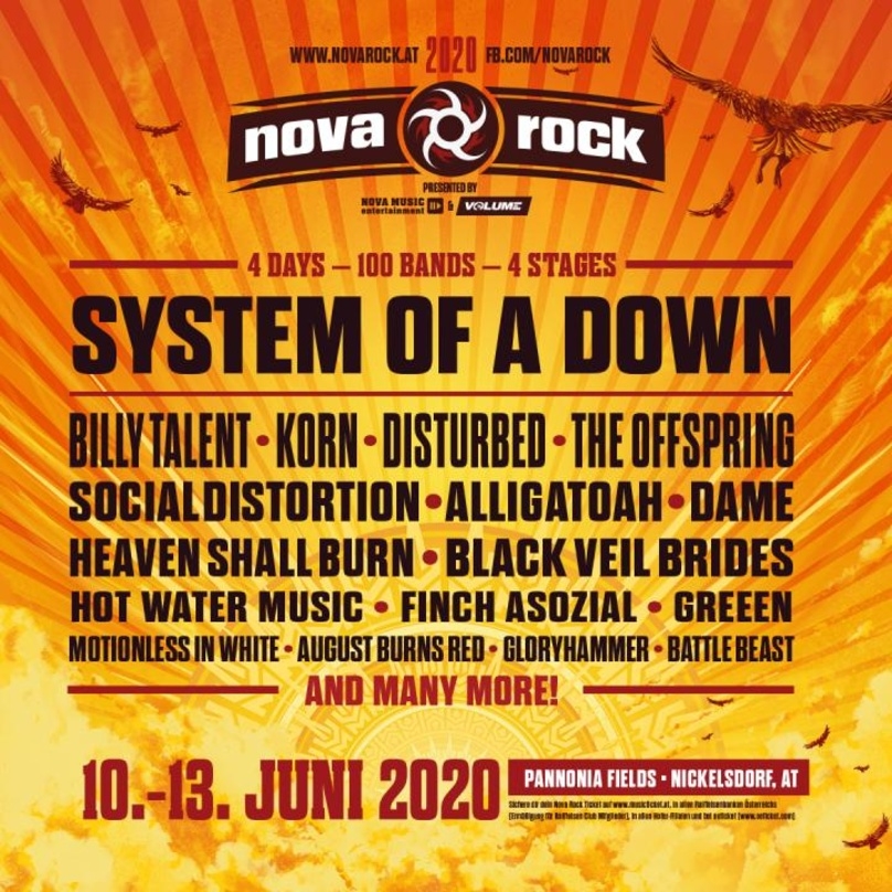 Fällt 2020 aus: das Nova Rock Festival
