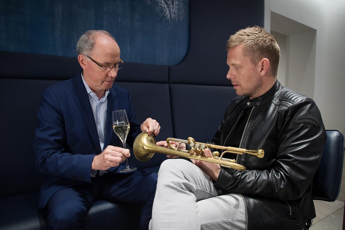 Verbinden Jazz und Sekt für die "L'Édition Musique": Marc Gauchey (Chef de Cave Geldermann) und Nils Wülker