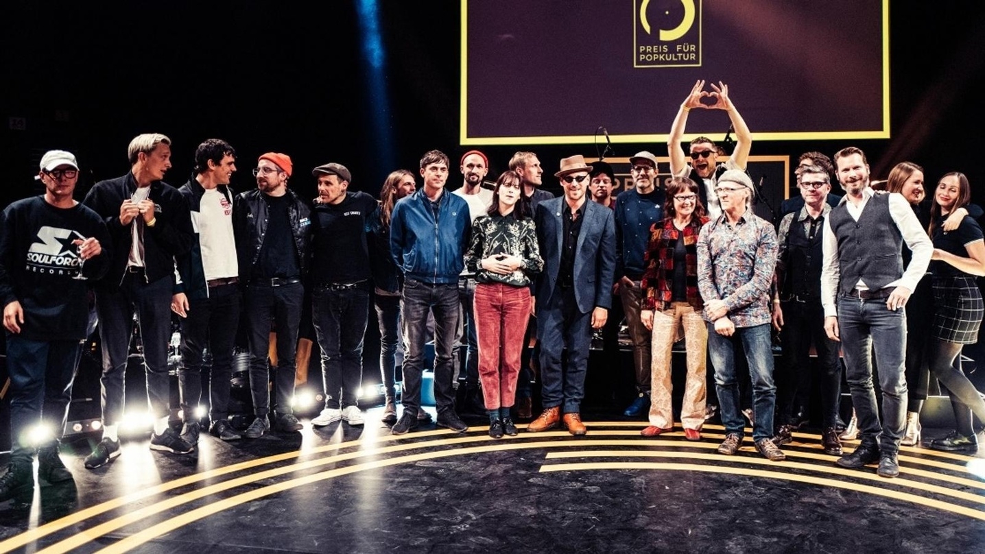 Erhält 8000 Euro vom Roskilde Festival: der Preis für Popkultur, hier ein Bild von der Verleihung 2018