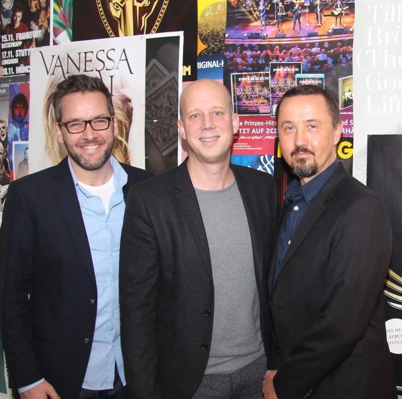 Bilden die neu formierte Spitze der AOR Labelgroup (von links): Arndt Sedler, Manfred Rolef und Henrik Gümoes