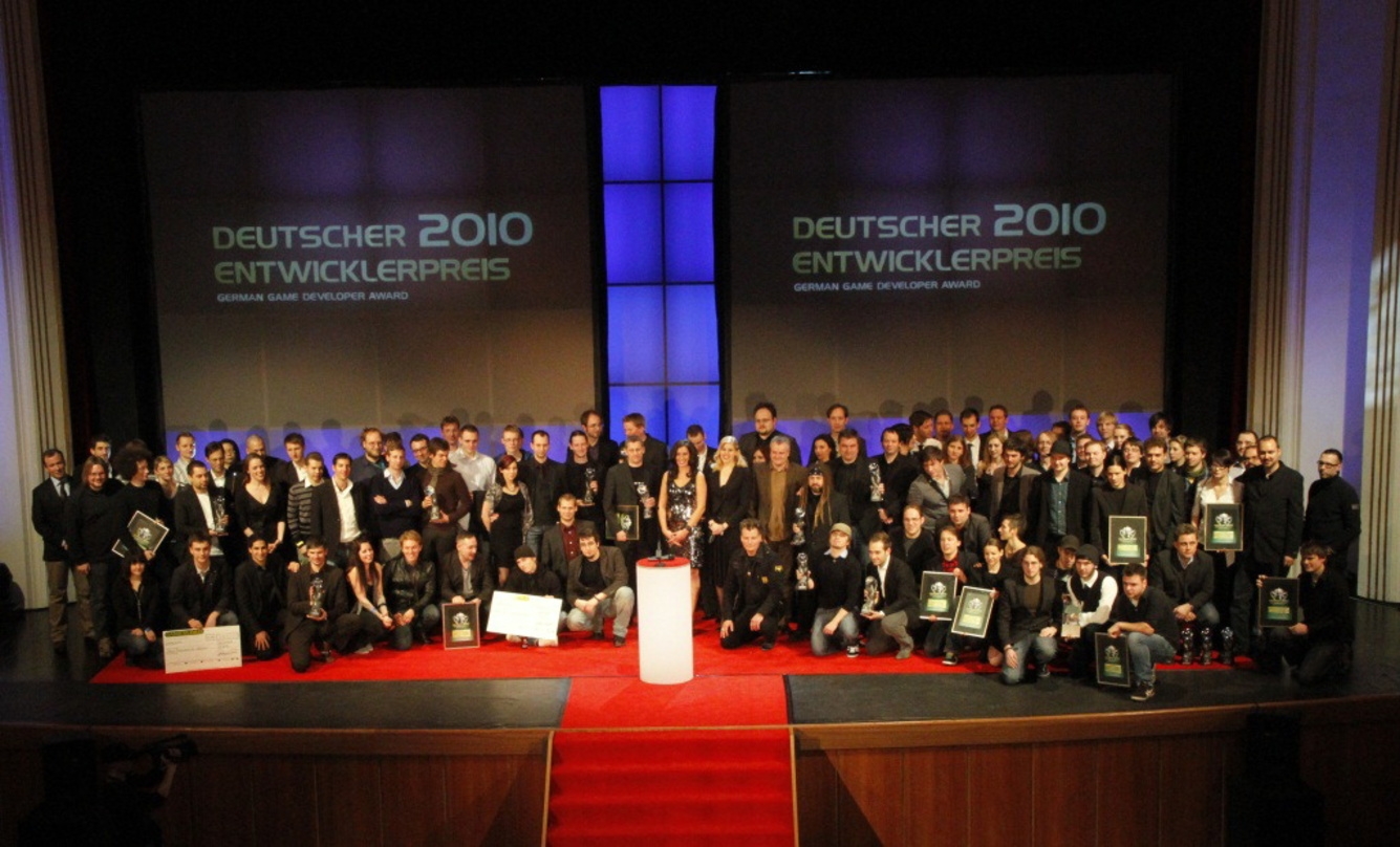 Glückliche Gewinner, zufriedene Veranstalter: Mit rund 1.000 Gästen wurde der Deutsche Entwicklerpreis 2010 in Essen gefeiert