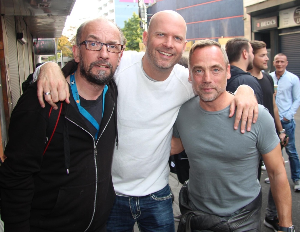 Trafen sich 2016 bemi DJ Meeting @ Reeperbahn Festival (von links): Jörg Böhm, Sven Greiner (7th Sense) und Kontor-Chef Jens Thele