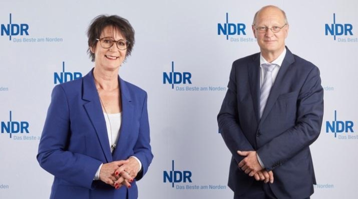 Die stellvertretende NDR-Intendantin Andrea Lütke und Intendant Joachim Knuth