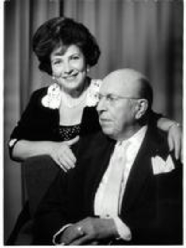 Ein Bild aus glücklichen gemeinsamen Jahren: Einzi und Robert Stolz