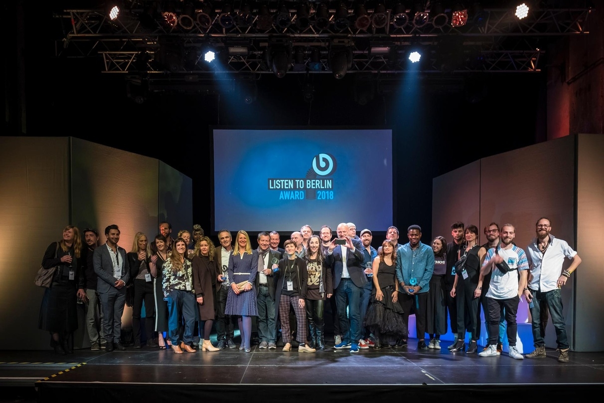 Versammelten sich im Kesselhaus: die Preisträger des Listen To Berlin:Awards 2018