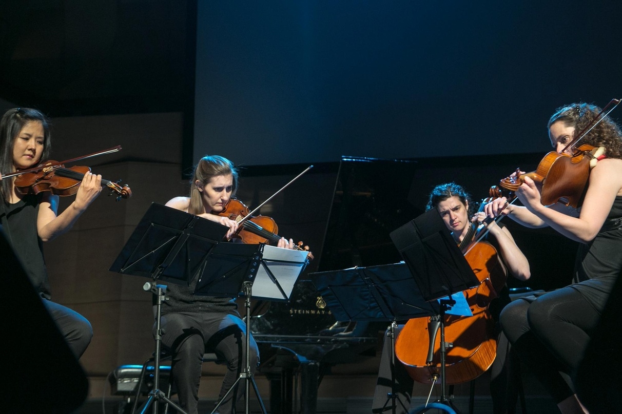 Am Eröffnungsabend der Classical:Next 2015 in Rotterdam: Das Cecilia String Quartet aus Kanada