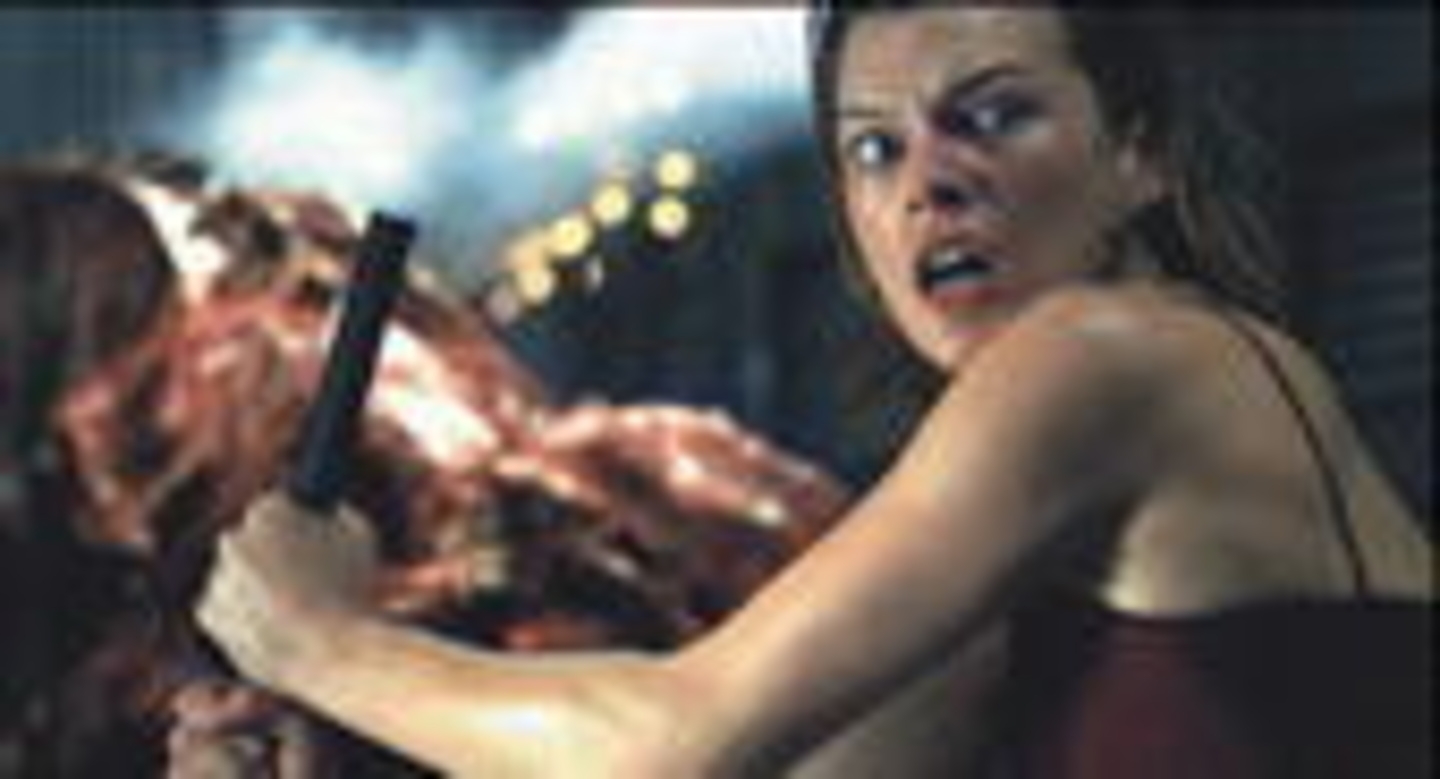 Milla Jovovich in "Resident Evil"