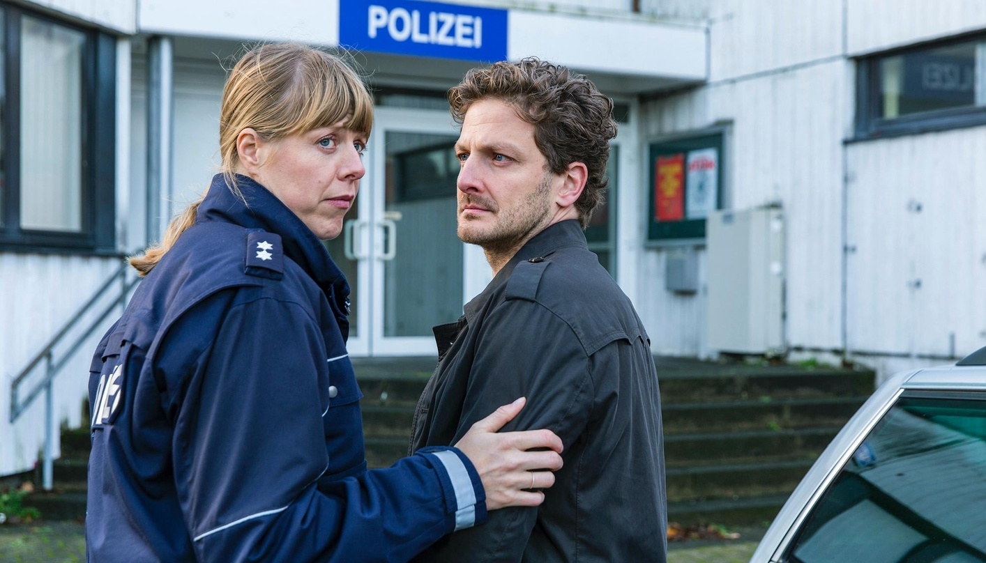 Anna Böger und Holger Stockhaus stehen für die "Meuchelbeck"-Fortsetzung vor der Kamera