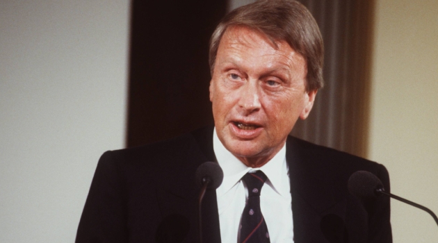 Peter Bachér im Jahr 1987 als damaliger Hörzu-Herausgeber –