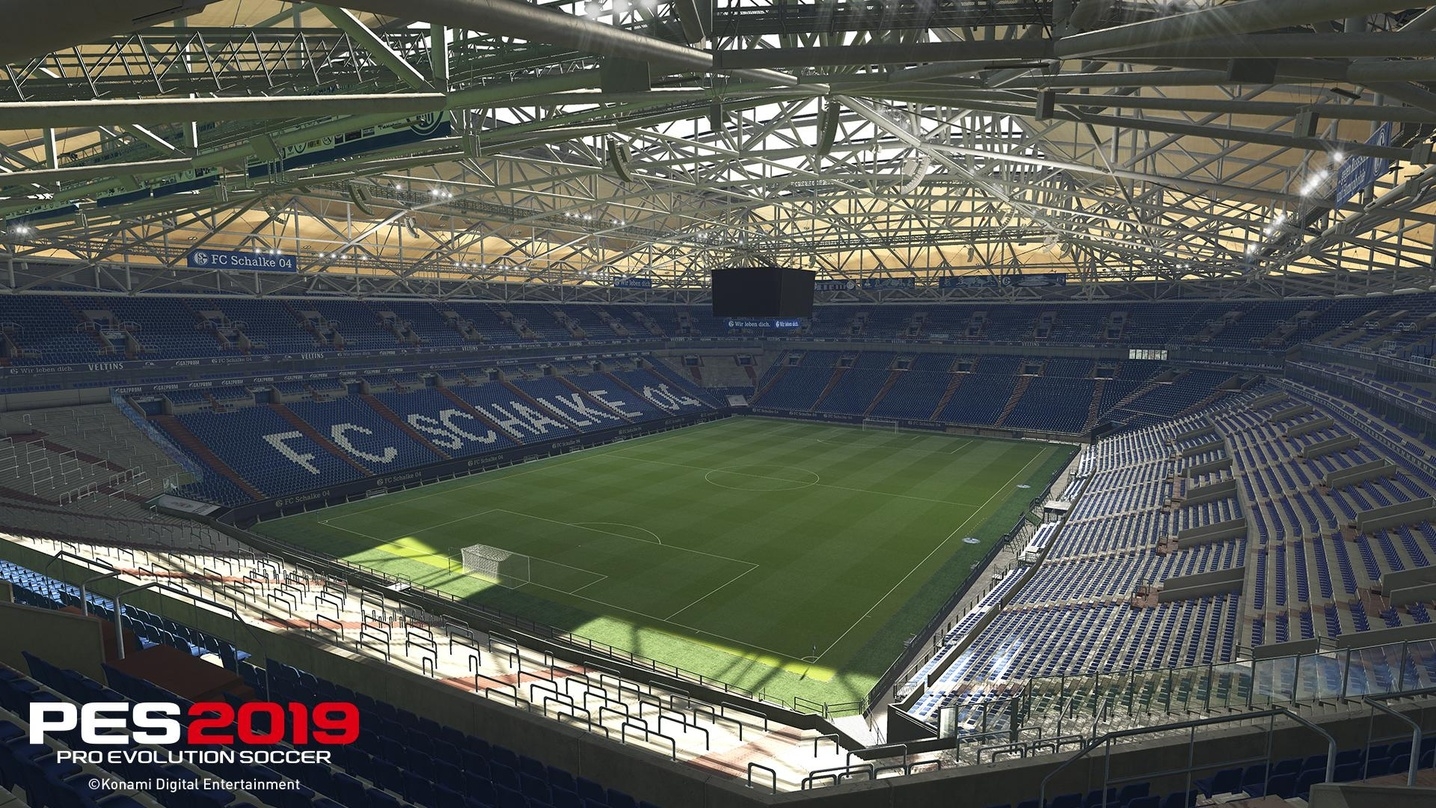 Die digitalisierte Veltins-Arena in PES 2019