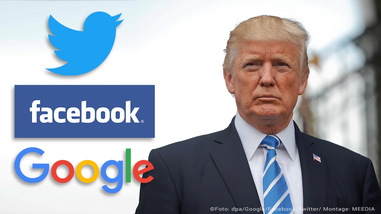 US-Präsident Donald Trump greift weiter US-Internetkonzerne  an