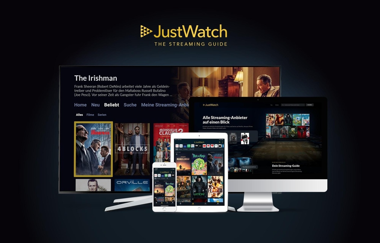 Jetzt auch als TV-App verfügbar: JustWatch