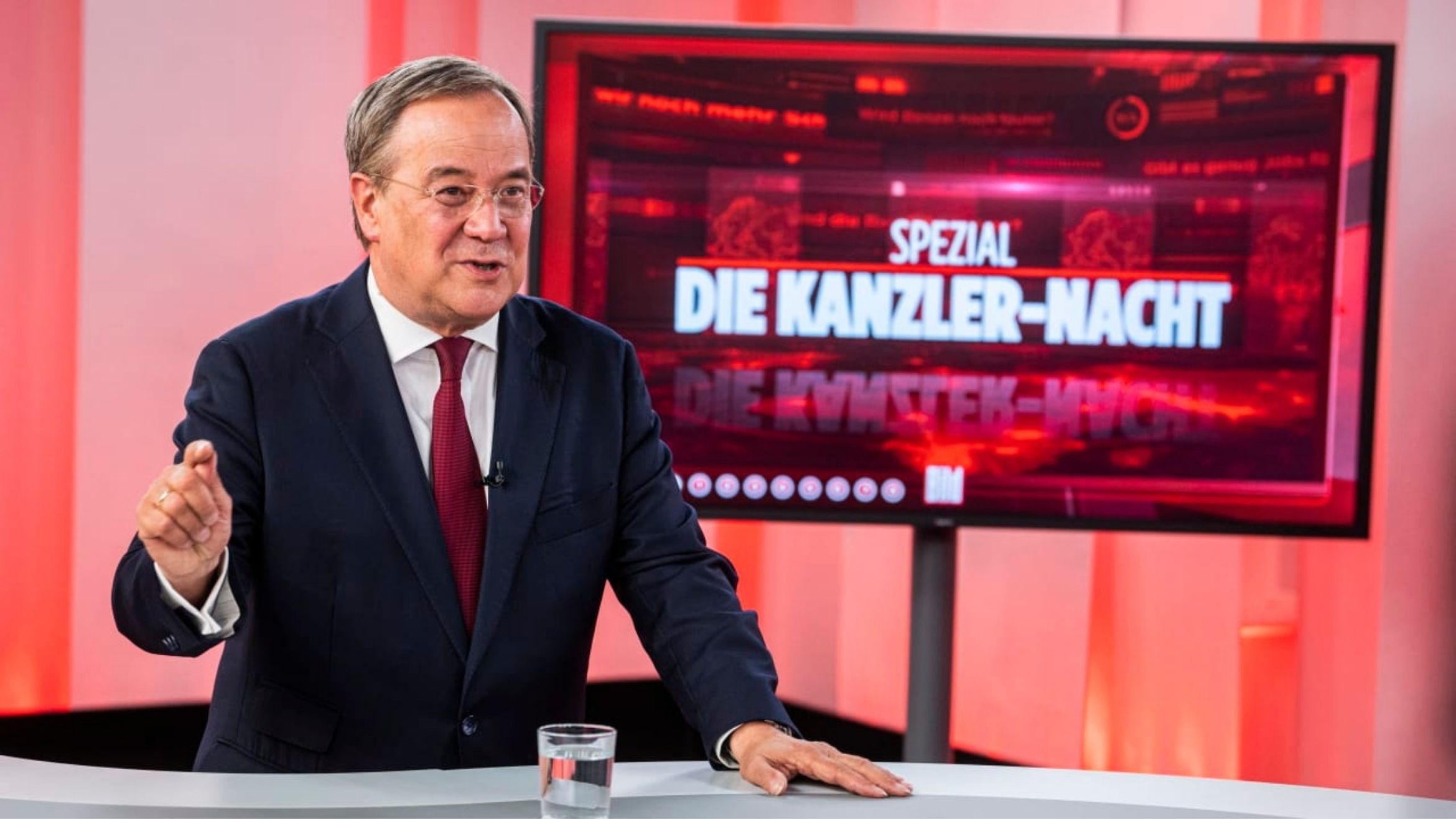 CDU-Kanzlerkandidat Armin Laschet bei der "großen Kanzler-Nacht" bei Bild TV –