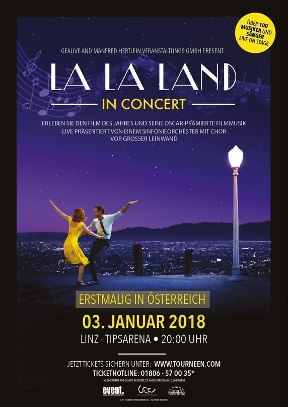 Kündigt das Live-Event an: Plakat zum Tourstart am 3. Januar 2018 in Linz