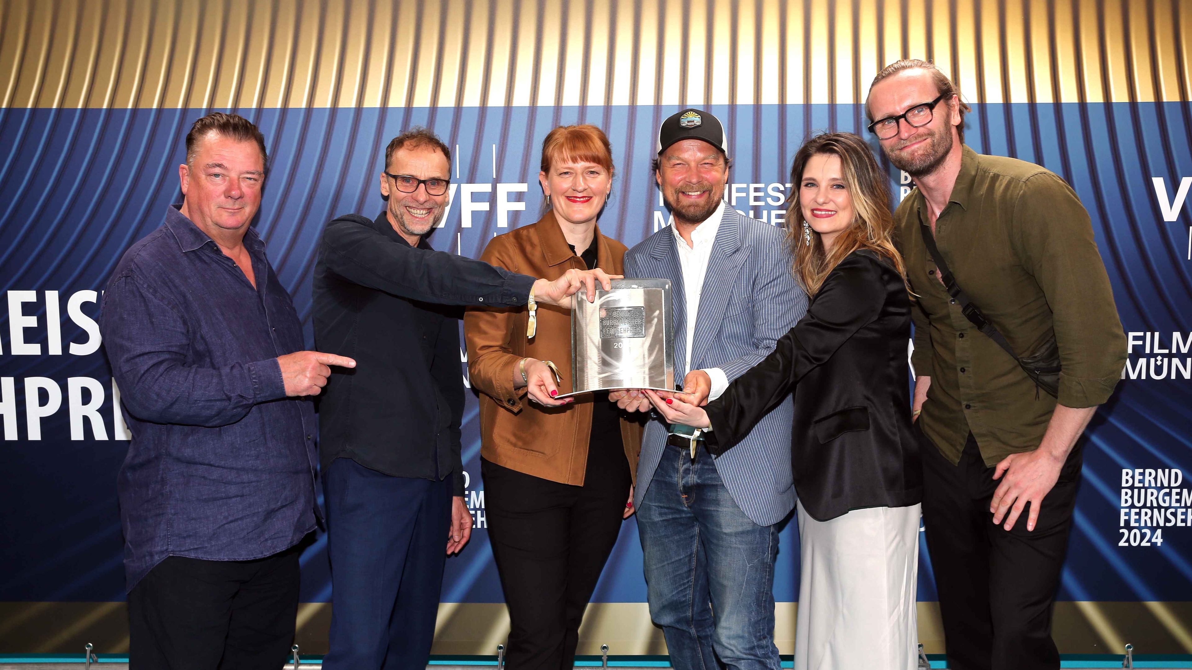 MUNICH, GERMANY - JUNE 30: attends the Bernd Burgemeister Award 2024 during the Film Festival (Filmfest München) on June 30, 2024 at Gloria Kino in Munich, Germany. (Photo by G.S./Getty Images PR for VFF)