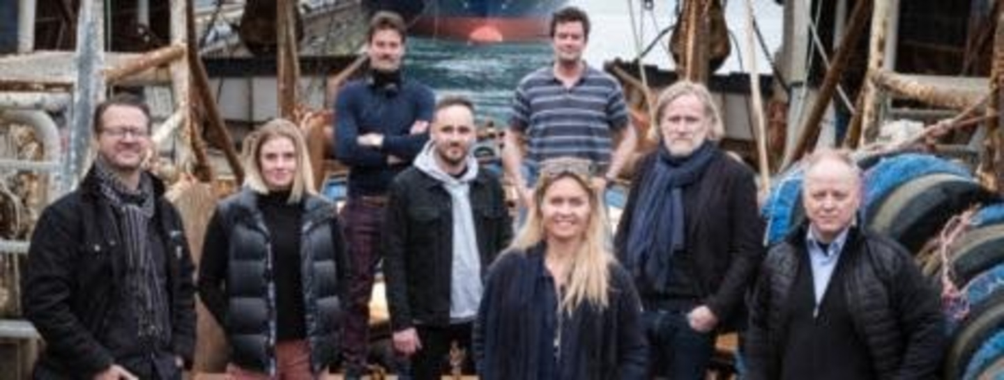 Skarphédinn Gudmunsson (RUV), Produzentin Nana Alfredsdóttir, Gísli Örn Gardarsson, Eidur Birgisson (line producer), Björn Hlynur Haraldsson, Birgir Sigfússon (RUV), Stefán Eiríksson (RUV) und Nína Dögg